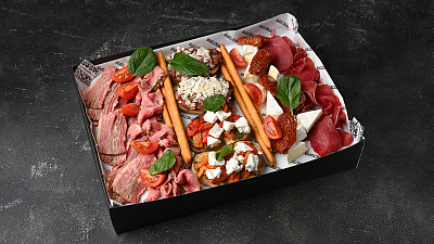 Бокс закусок «Антипасти»
(900 г) - Мястория